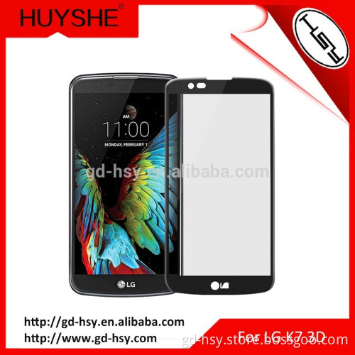 HUYSHE 2016 new arrivals for LG K7 3D full cover tempered glass 9h screen protector for LG K7